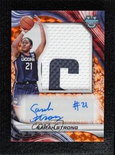 2024-25 Bowman U Best Orange Geometric Refractor 16/25 Sarah Strong Auto 1fl4