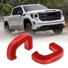 TECHPICCO Tow Hook Covers Fit for GMC Sierra 1500 2019-2026 Vertical Red