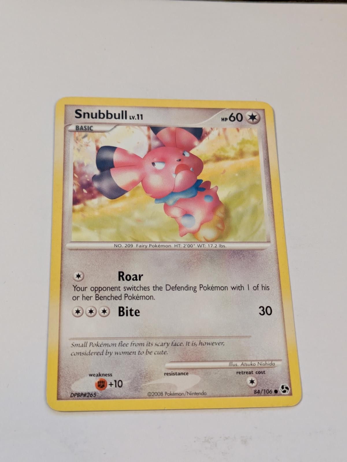 Snubbull 84/106 Common Great Encounters Pokemon Near Mint