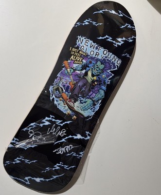 New Found Glory Autographed Skateboard (Signed By Jordan, Cyrus, & Ian)