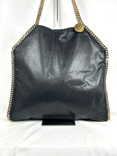 Stella McCartney Falabella Fold-Over Tote Shoulder Bag Black beautiful UK 128776