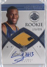 2008 Upper Deck Exquisite Collection Rookie /225 Sonny Weems #86 Patch Auto 3zh