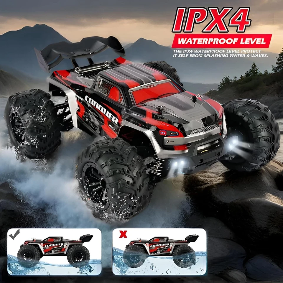 1/14 Brushless RC Autos für Erwachsene schnell 60+ mph, RC Trucks 4x4 Offroad - Bild 4 von 4