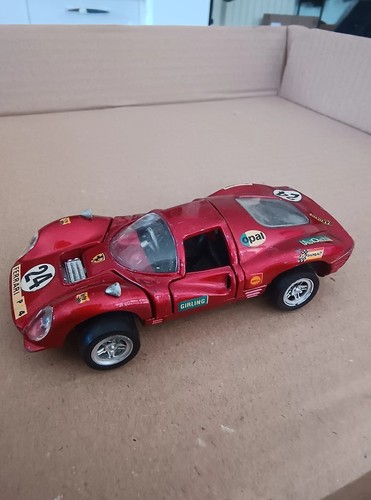 Macchinina Mattel Hot Wheels Ferrari P.4 6614 Sputafuoco MeBeToys anni '60 - Foto 3 di 12