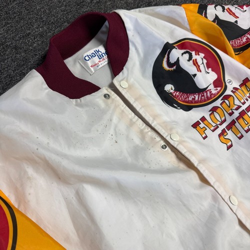 Vintage Florida State Seminoles NCAA College Windbreaker Jacket Mens - Size L - Picture 4 of 6