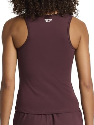 REEBOK WOMEN'S MASTERMIND MEDIUM IMPACT BRA TANK, SIZE WOMEN L - FUDGE