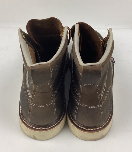 Thorogood 814-4203 Men's 6" Leather Soft Moc Toe Work Boots Brown Size 8.5 EE - Picture 3 of 5