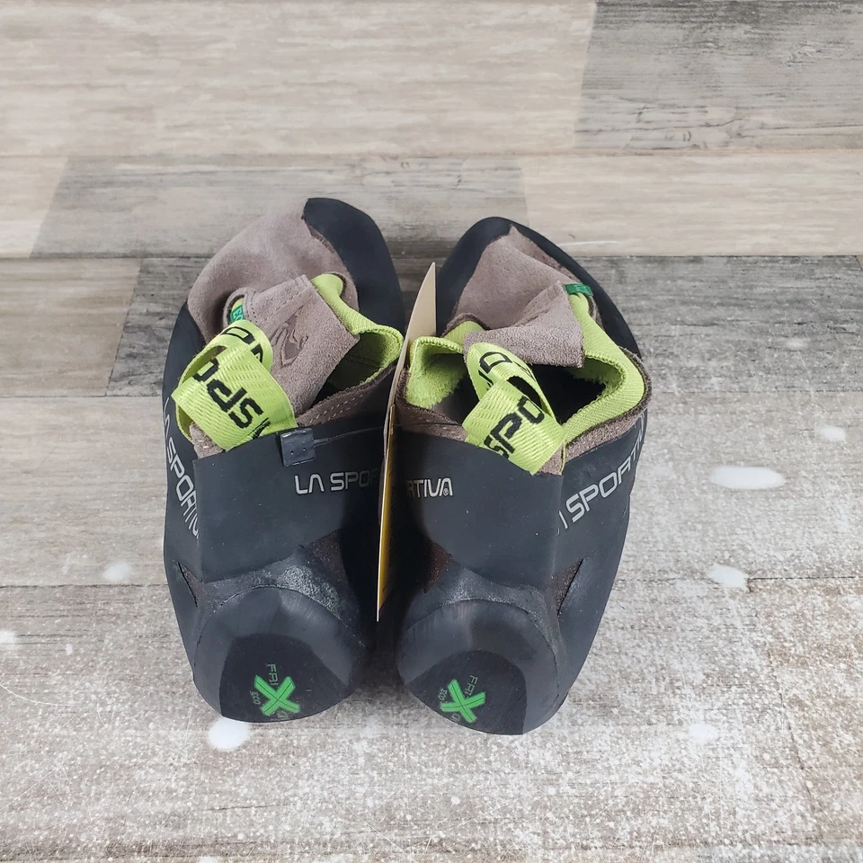 La Sportiva Cobra Eco Falcon Climbing Shoe Womens Sz 7.5 Brown Apple Green - Image 3 of 4