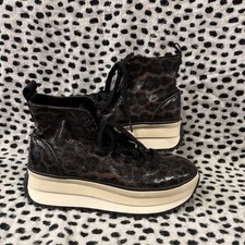 Tamaris Lepoard Print Extreme Platform High Top Shoes Uk 7 Eu 41