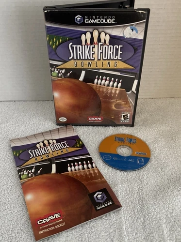 STRIKE FORCE BOWLING Game Complete in Case W/ Manual - NINTENDO GAMECUBE