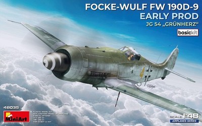 Miniart 48035 - 1/48 Focke-Wulf Fw 190D-9 Early Prod. JG 54 Grünherz Basic Kit