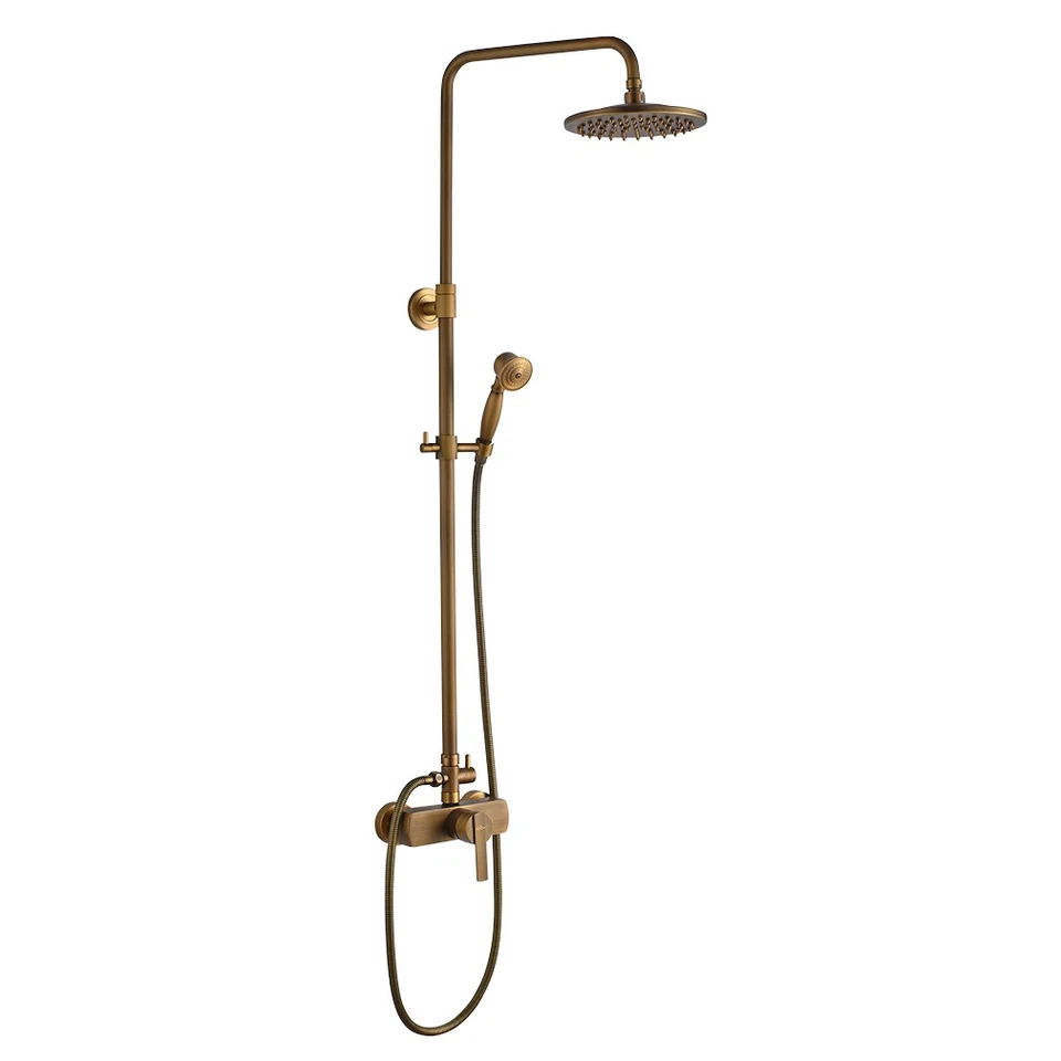 Retro Duschsystem Regendusche Duschkopf Duscharmatur Duschset mit Handbrause - Bild 2 von 4