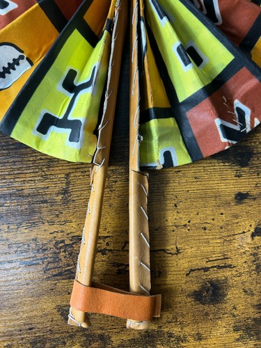 African Print Folding Fan – Handmade Gift, Stylish Ceremony & Wedding Accessory - Picture 7 of 11