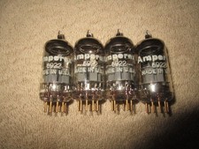 4 Very Strong Amperex 6922/E88CC Goldpin Audio Tubes