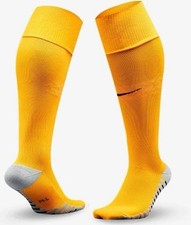 Nike Team Matchfit Knee High Soccer Socks Gold Size Medium 6-8 SX6836-739