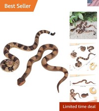2Pcs Realistic Fake Snakes Toy Lifelike Rubber Rattlesnake Snake -to Keep Bir...