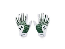 Large White Forest Green Sports Activity Gloves With Breathable Design