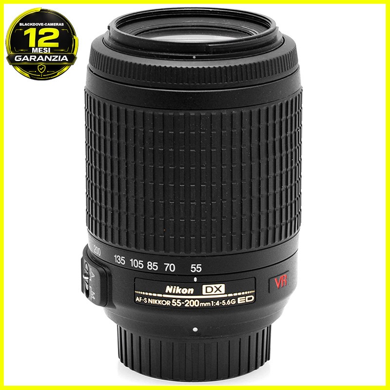 Nikon AF‑S DX 55‑200mm f/4‑5.6 G ED VR – Teleobiettivo Zoom Stabilizzato