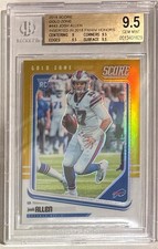 2018 Josh Allen Score Gold Zone RC- BGS 9.5 Gem Mint... #28/50
