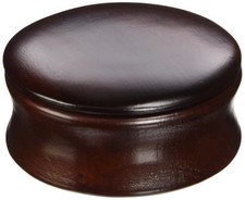 Shave Soap Bowl with Lid Dark Wood