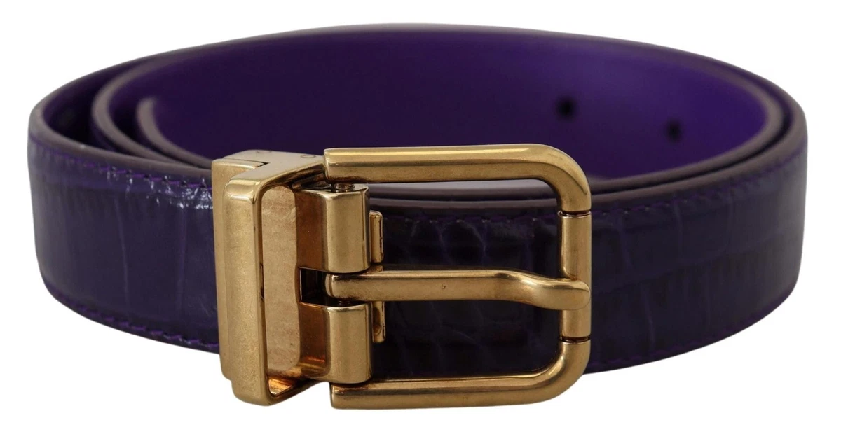 Purple Vegan Snakeskin Animal Print Waist Statement Belt Animal Print Purple Belts for Women for sale | eBay main image 3