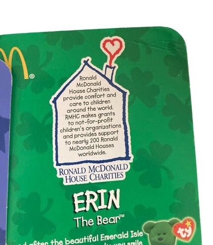Ty Beanie Babies McDonalds Erin & Glory The Bear Collectibles NIP 1998 Ronald Mc - Picture 4 of 6