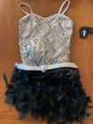 Dance Costume  Black/Silver Size CLA (Child Large or Petite Adult) — photo 4