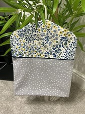 John Lewis Fabric Zipped Peg Bag ‘Caravelle/Spots’, Handmade With Hanger