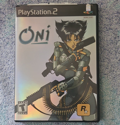 Oni PS2 PlayStation 2 CIB Complete Manual Registration Card Rockstar Tested