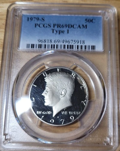 1969-S 50C Proof CAM Kennedy Half Dollar PR69 PCGS Type 1. Spectacular!