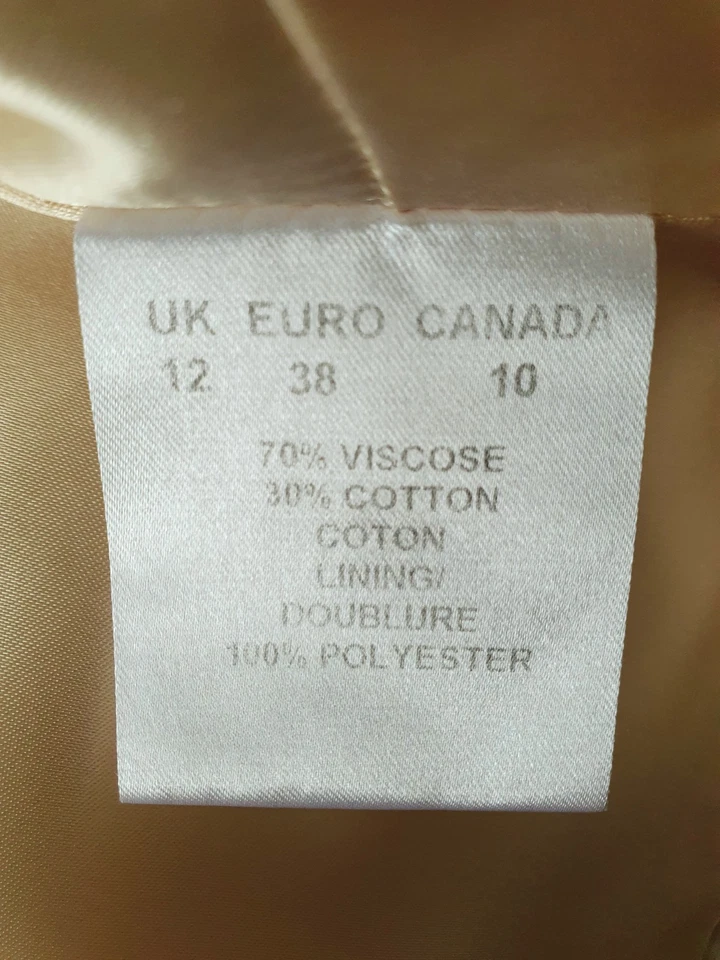 PRECIS BROCADE/EMBROIDERED BOLERO JACKET, SIZE 12 - HARDLY WORN - Image 4 of 4