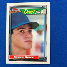 Shawn Green 1992 Topps Rookie Card #276 MLB Toronto Blue Jays. rookie card picture