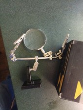 Helping Third Hand Magnifier Soldering Stand Clamp Holder Alligator Clip Tool