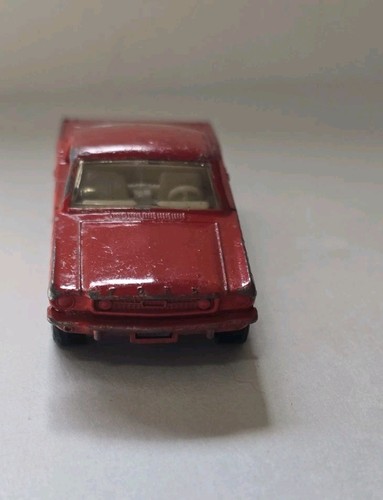 Lesney Matchbox Superfast Mustang No 8a Red Orange White interior United Kingdom - Picture 3 of 19
