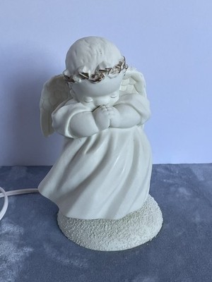 Vintage Charpente Angel Lamp - Winged Angel With Praying Hands TESTED WORKS
