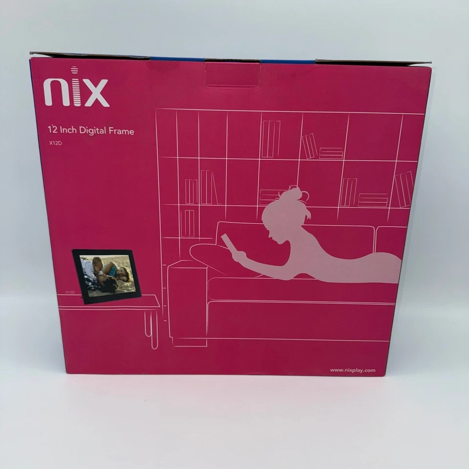 NIX X12D 12 Inch Digital Photo Frame with Hu Motion Sensor USB Memory Stick - Image 2 of 4