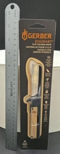 Gerber Quadrant, Straight Edge Flipper Knife with Pocket Clip, Bamboo **NEW**