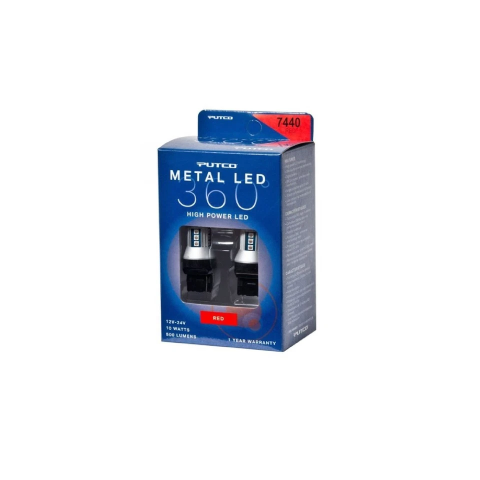 Putco 347440R-360 Pair of Red Metal LED 360 Bulbs for Escalade Blazer Tahoe F150 - Image 3 of 4