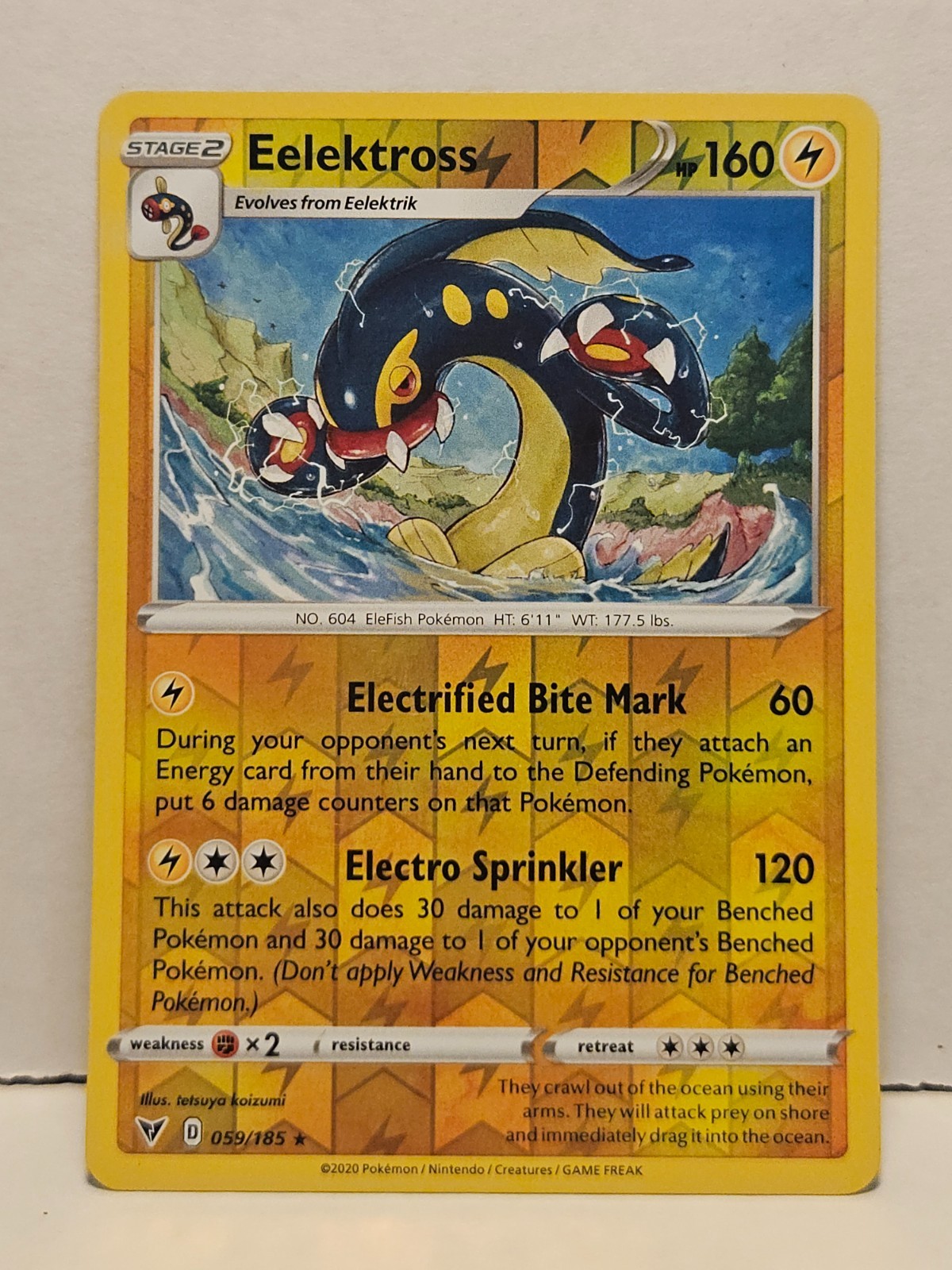 Eelektross 59/185 Reverse Holofoil Vivid Voltage NM