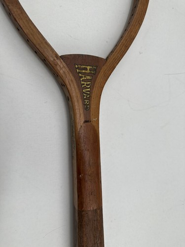 Antique 1900's KENT Pawtucket RI HARVARD Cambridge Wood Tennis Racket ...