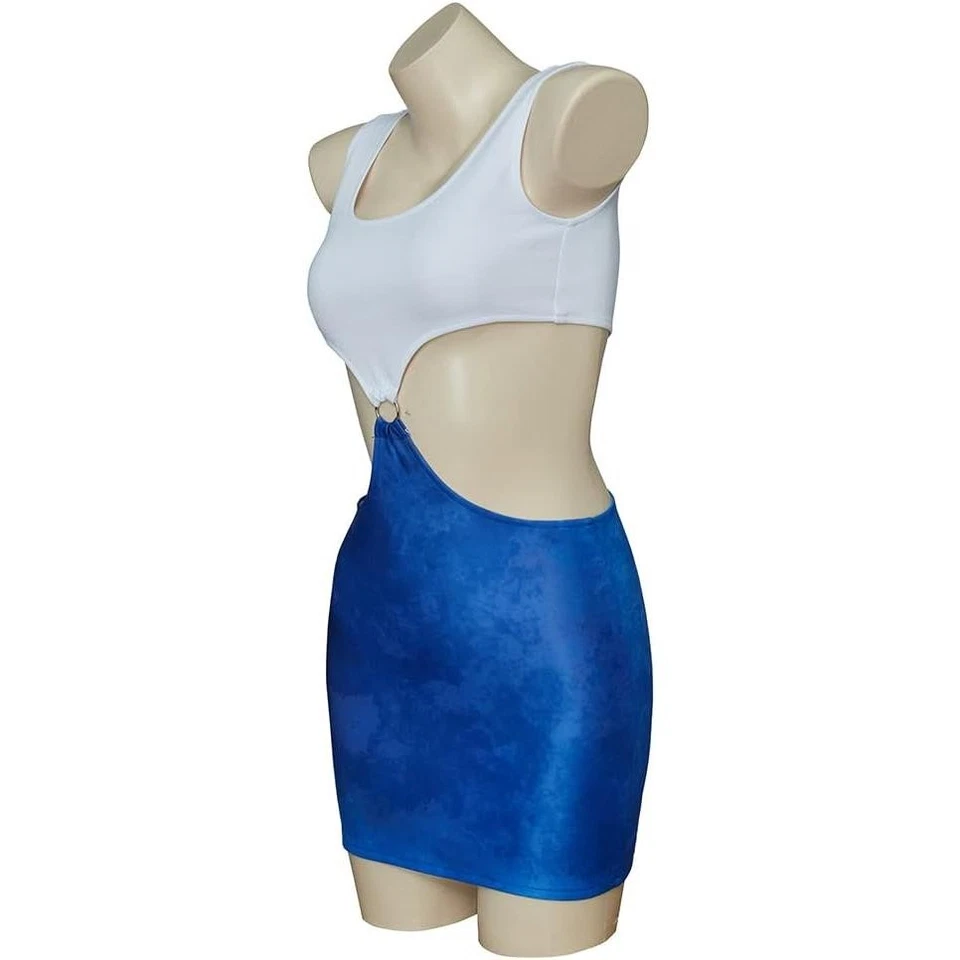 Pretty Woman Vivian Ward Cosplay Costume Crop Top Mini Skirt Set for Halloween - Image 2 of 4