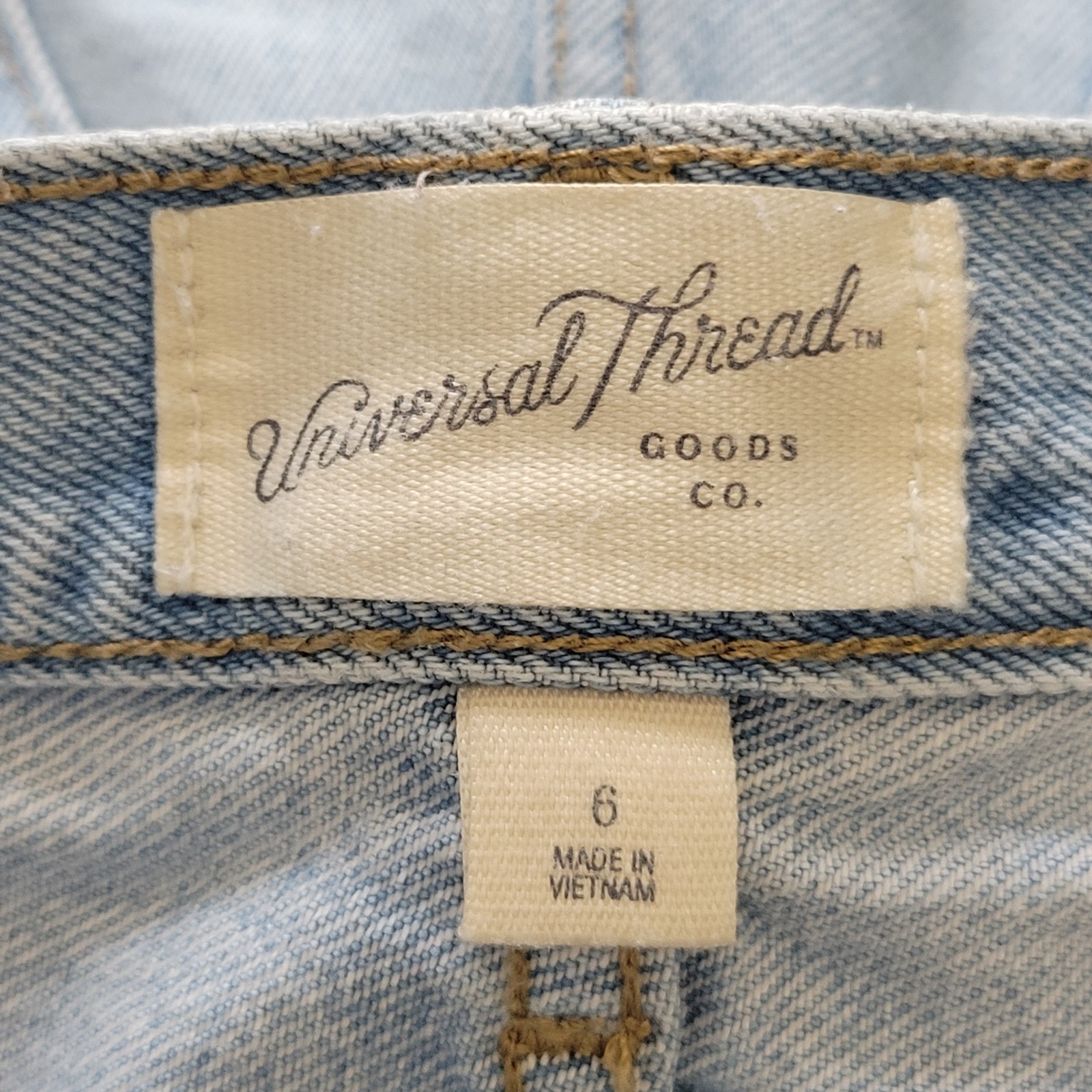 Universal Thread  Button Fly Distressed Mid Rise … - image 5