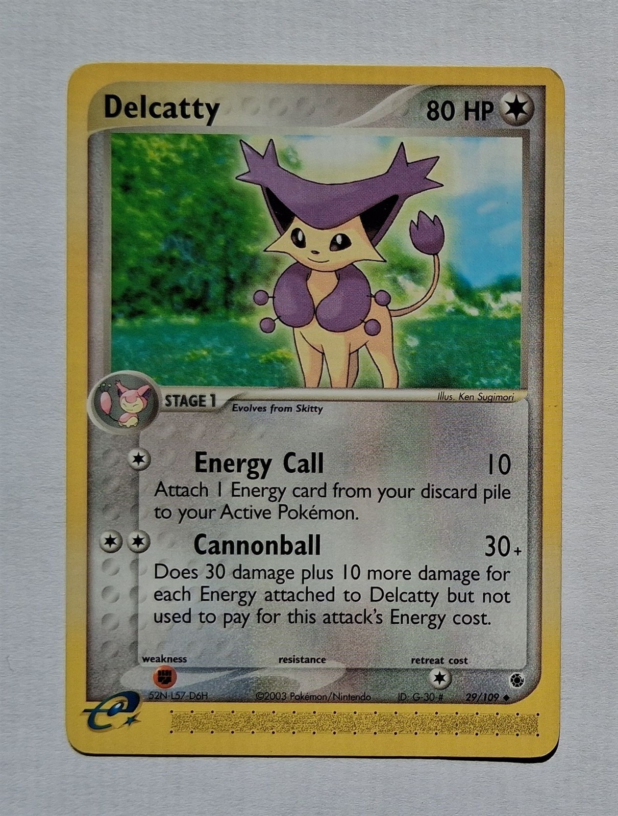 Pokemon - Delcatty - Ruby & Sapphire 29/109 - Uncommon - LP