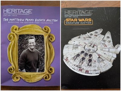 2 Heritage Auctions Catalogs Star Wars & Matthew Perry Estate Hollywood Friends