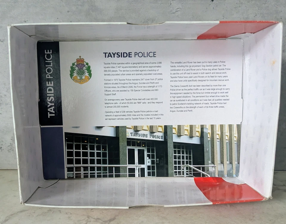 Corgi TP1002 Tayside Police Set of Land Rover & Sierra Cosworth 1:43 Scale Boxed - Image 2 of 4
