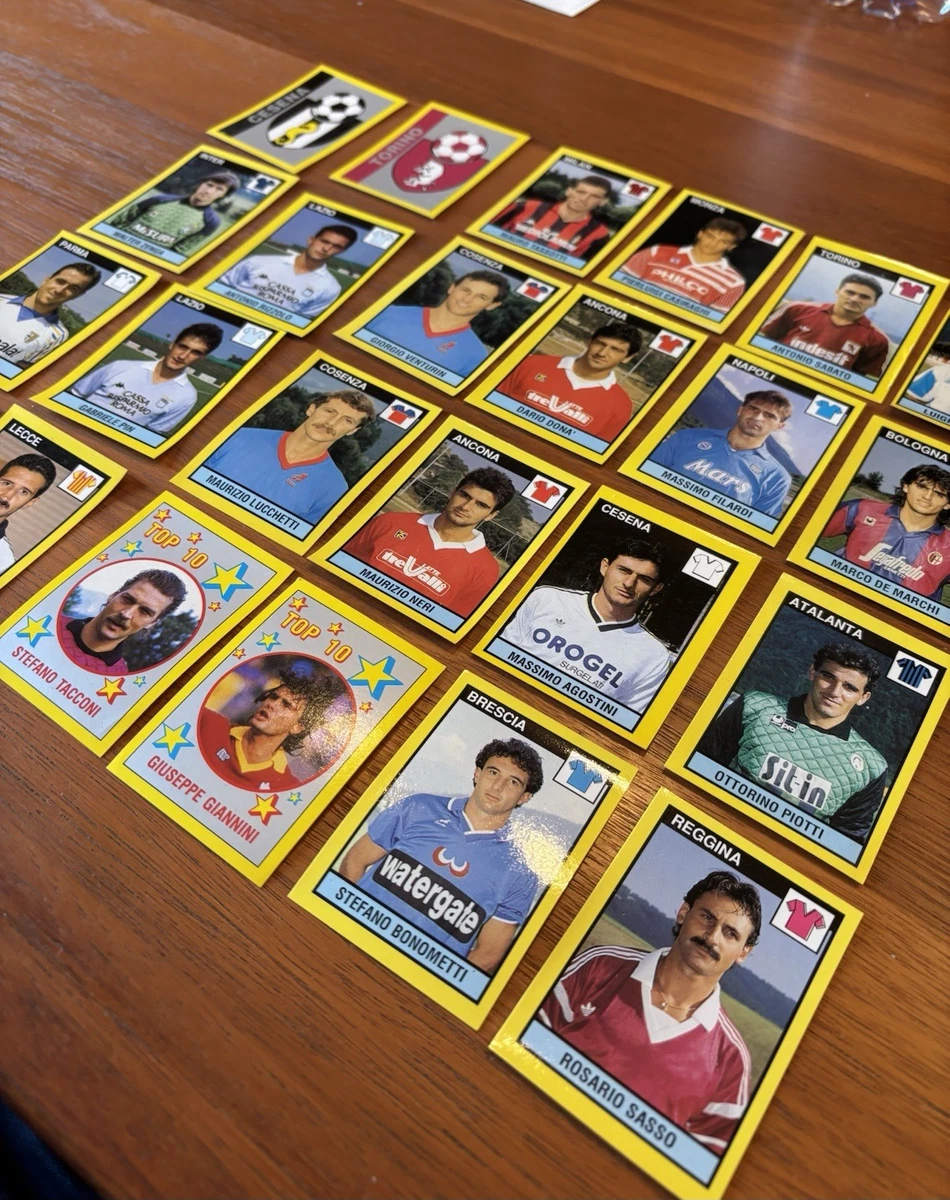 Lot De 16 Autocollants (figurines) De Footballeurs - Collection "Il Grande Calcio 90" (1990) - Sans Doublons, état Occasion