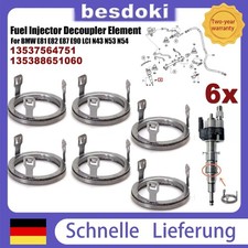 6x Entkopplungselement Injektor f�r BMW N43 N53 E81/E82 13537564751,13538651060