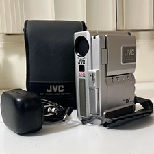 TESTED MINT JVC GR-DVXU MiniDV Camcorder Silver 2.5" LCD USB w/ Case Adapter