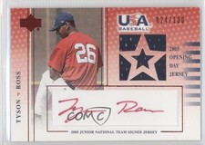 2005 USA Baseball Junior National Team Signed Jersey Red Ink Tyson Ross Auto 2d9