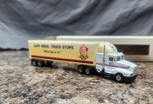 1987 Road Champs SAPP BROTHERS H.O. Kenworth T600 Sammlerspielzeug im Maßstab 1:87